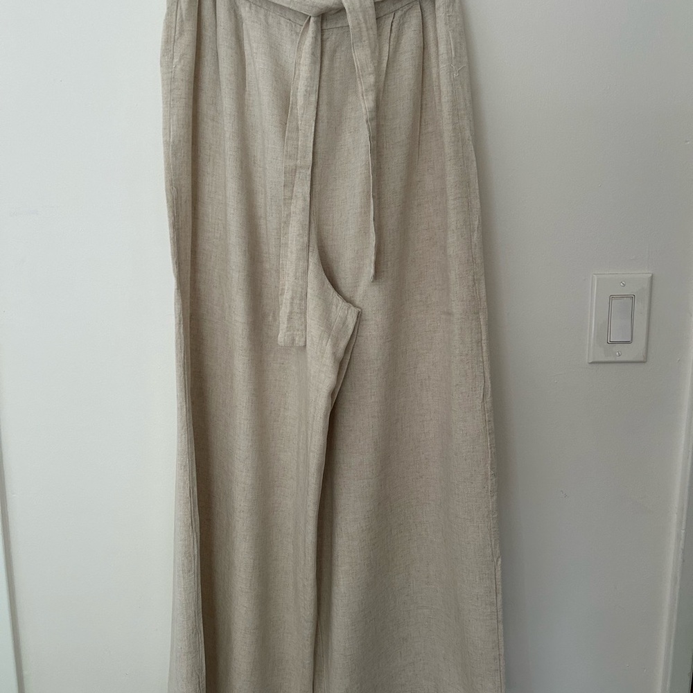 Wide Leg Linen Pants - Picture 5 of 10